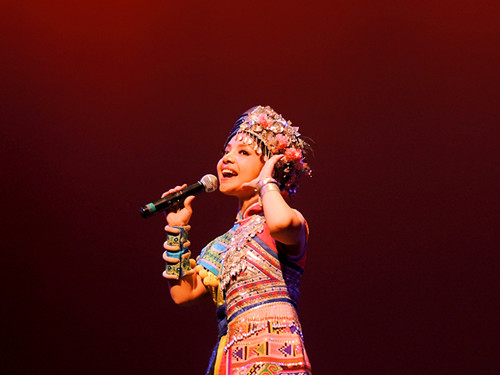 陈涓美国中秋节慰问表演